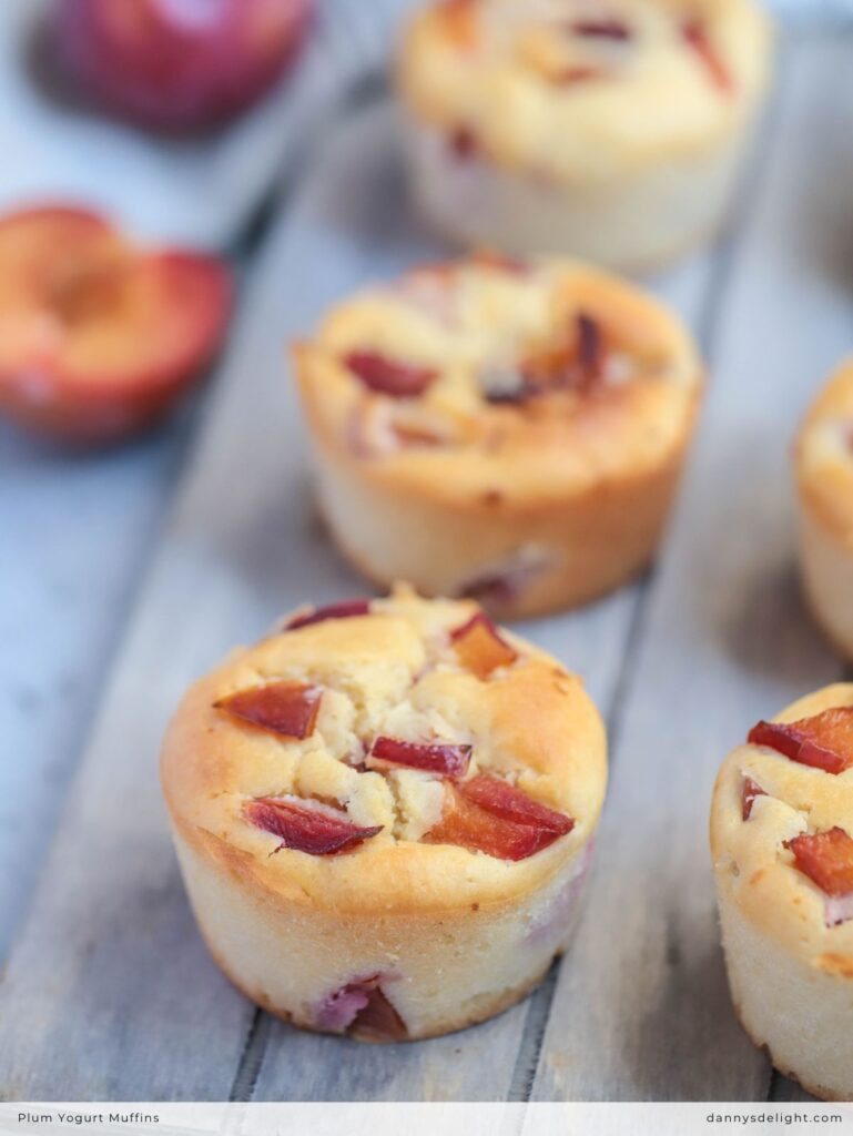 Plum Yogurt Muffins