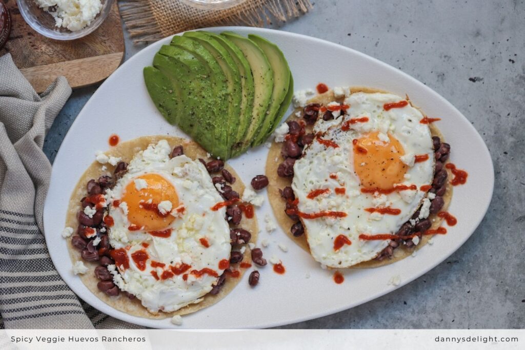 Spicy Veggie Huevos Rancheros