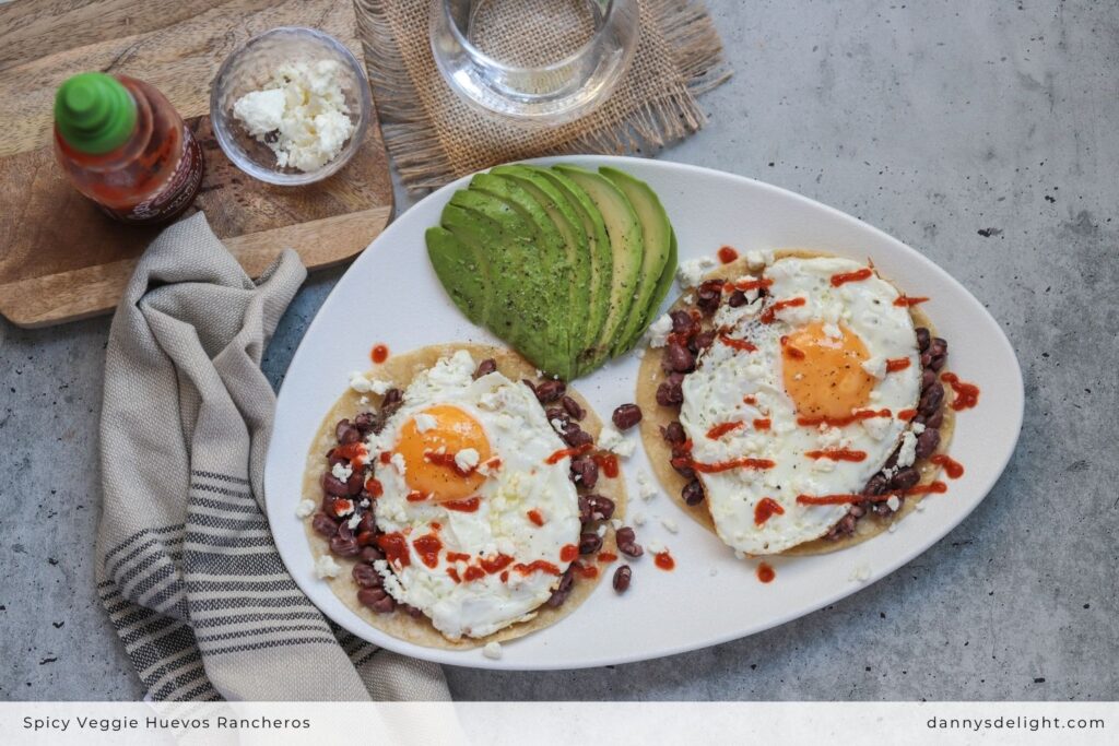 Spicy Veggie Huevos Rancheros