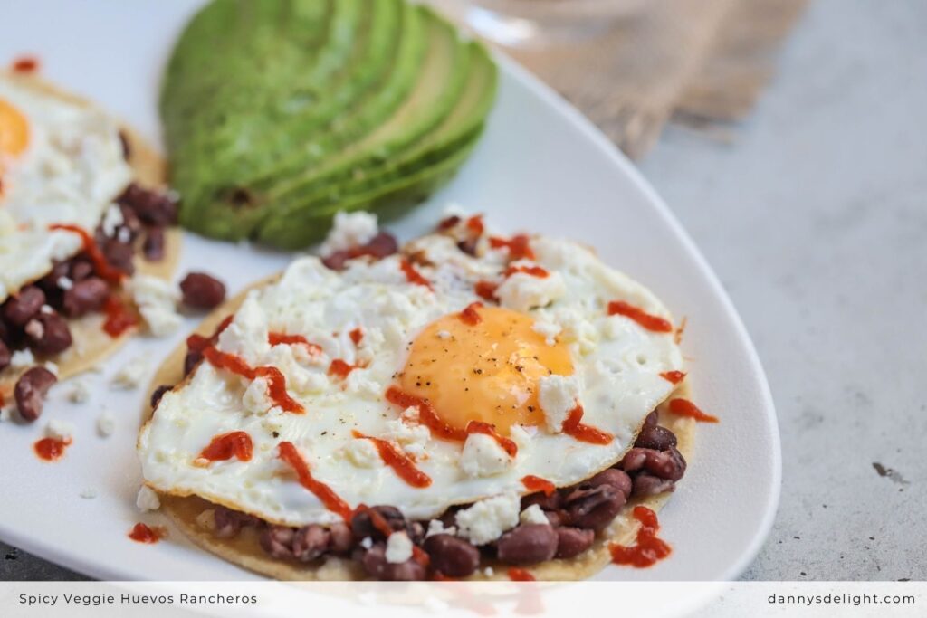 Spicy Veggie Huevos Rancheros