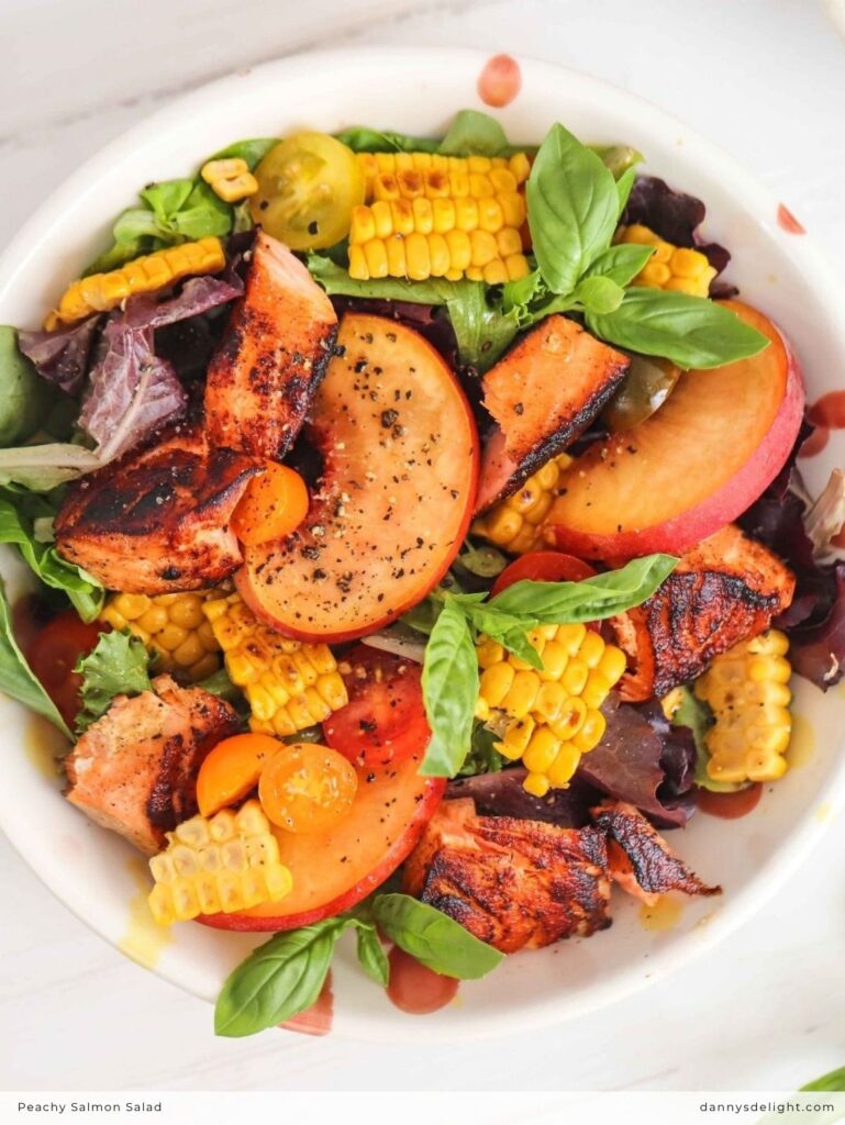 Peachy Salmon Salad