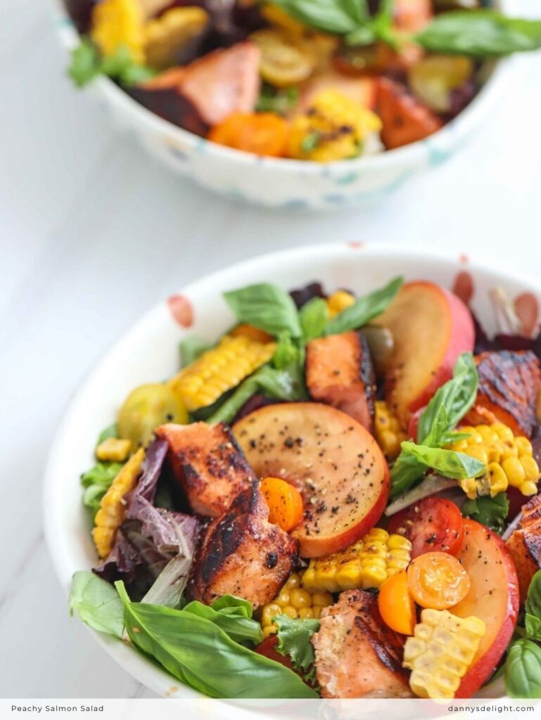 Peachy Salmon Salad