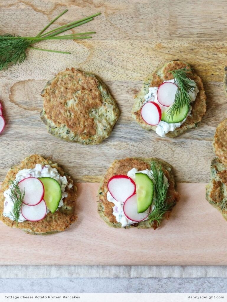 Cottage Cheese Potato Protein Pancakes