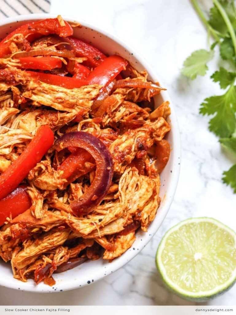 Slow Cooker Chicken Fajita Filling