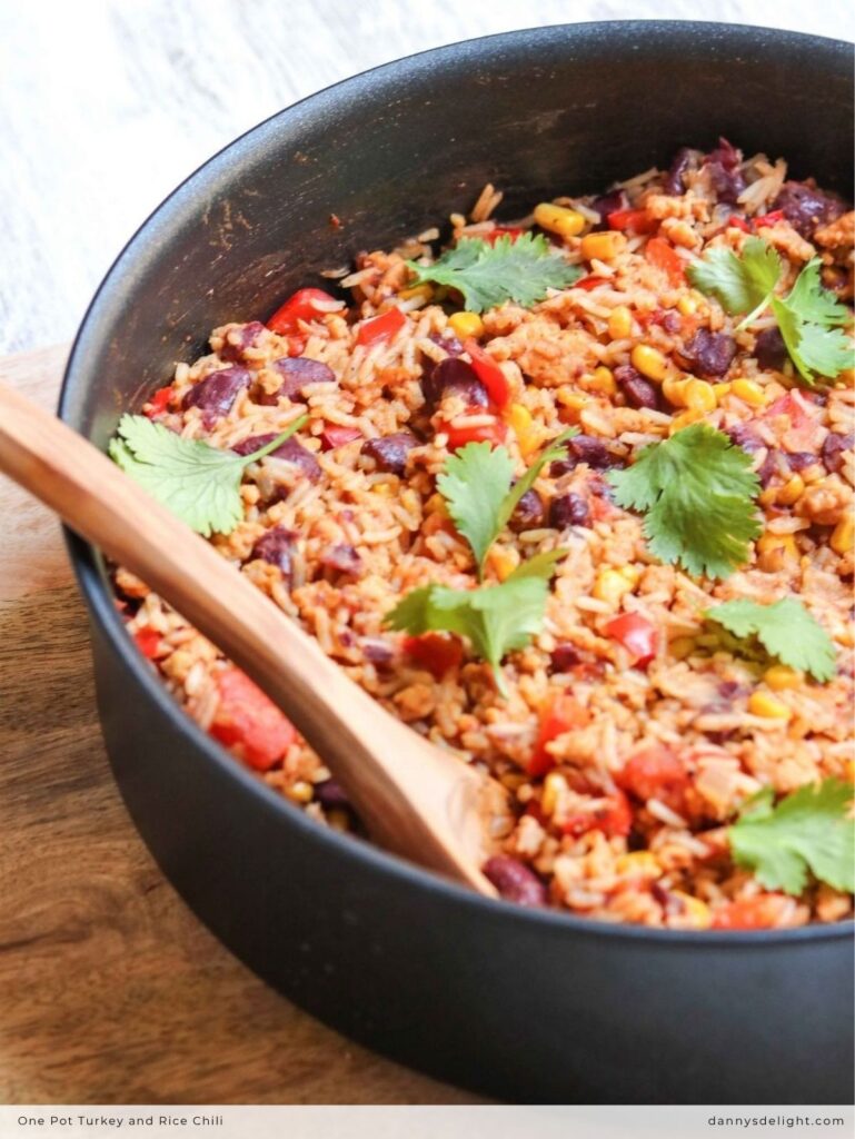 One Pot Turkey and Rice Chili