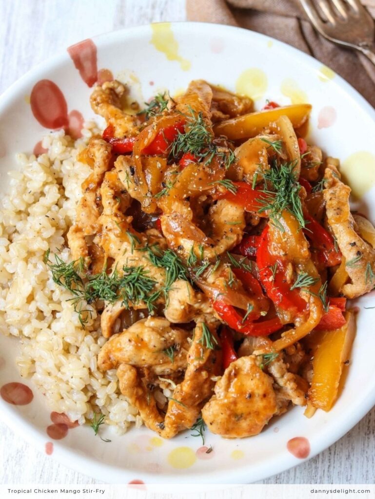 Tropical Chicken Mango Stir-Fry