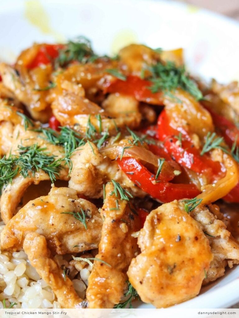 Tropical Chicken Mango Stir-Fry