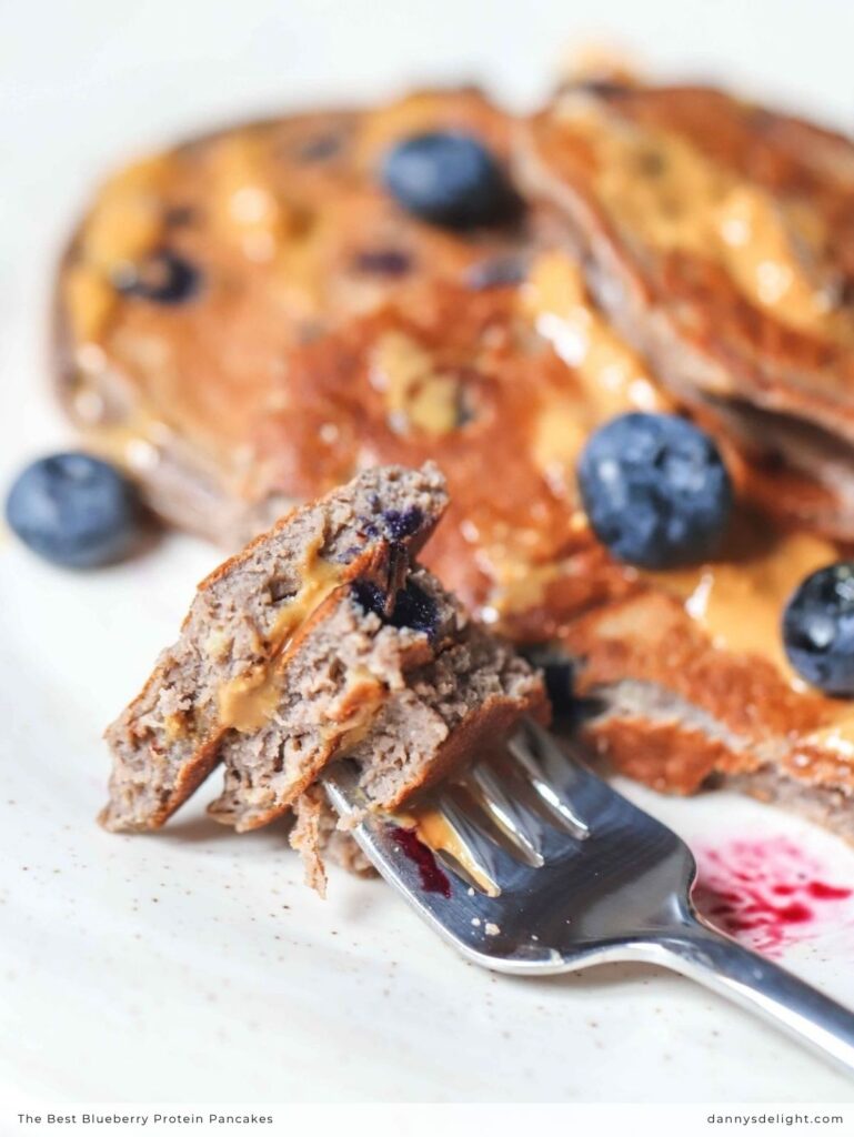 The Best Blueberry Protein Pancakes