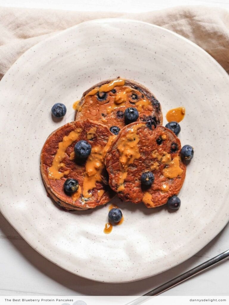 The Best Blueberry Protein Pancakes