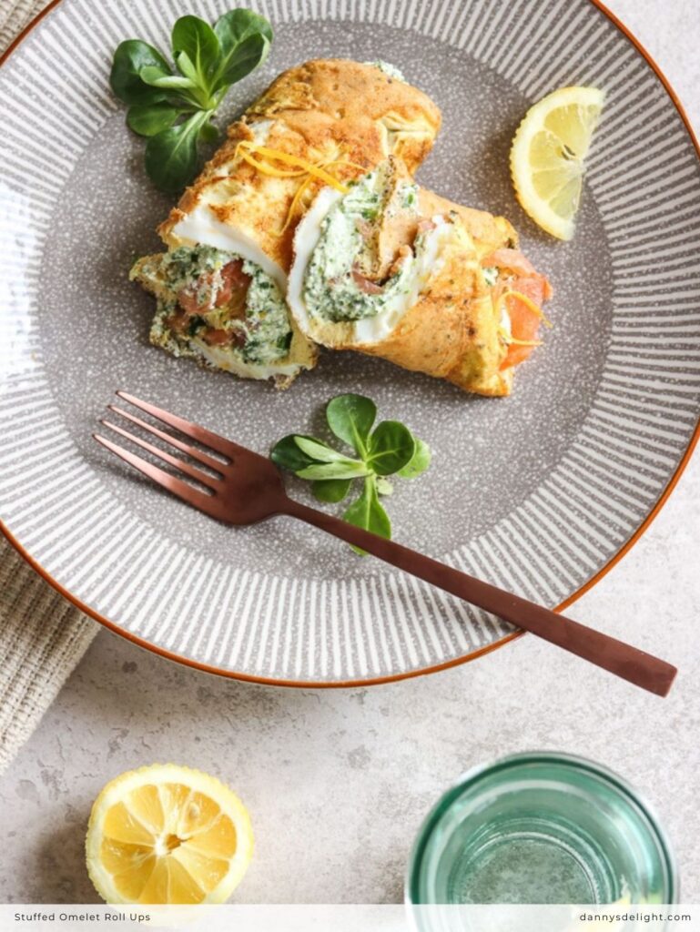 Stuffed Omelet Roll Ups