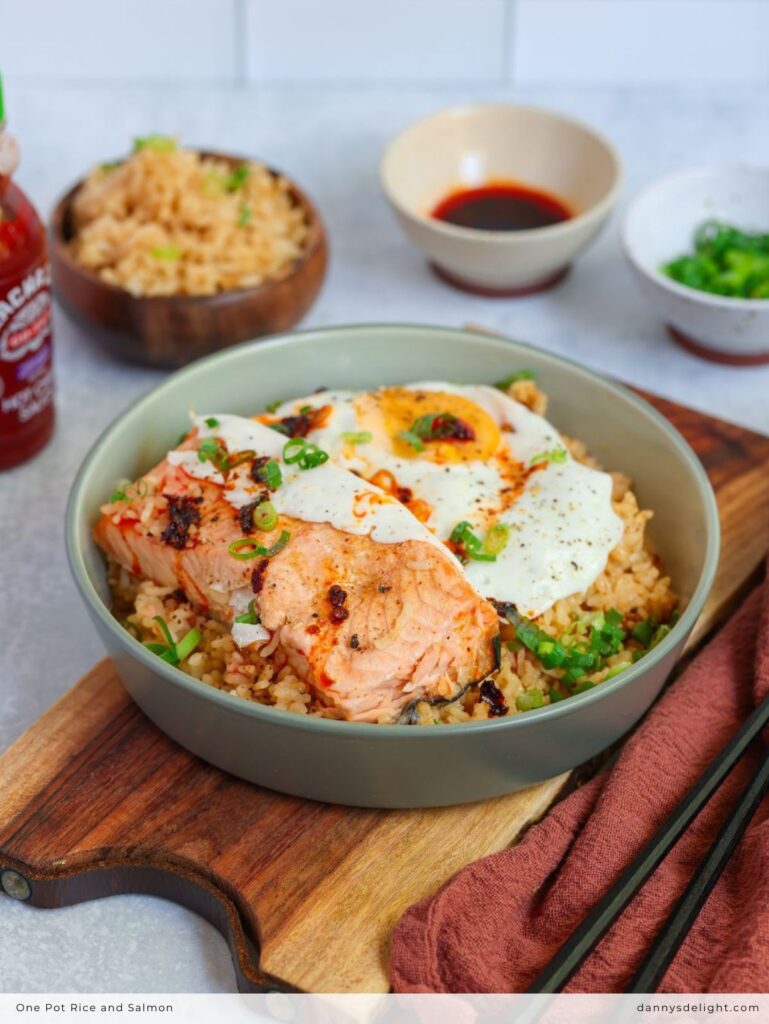 One Pot Rice and Salmon