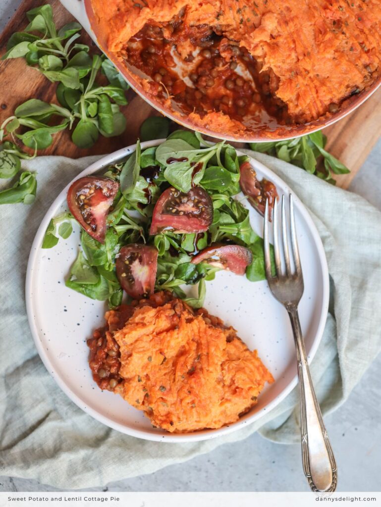 Sweet Potato and Lentil Cottage Pie