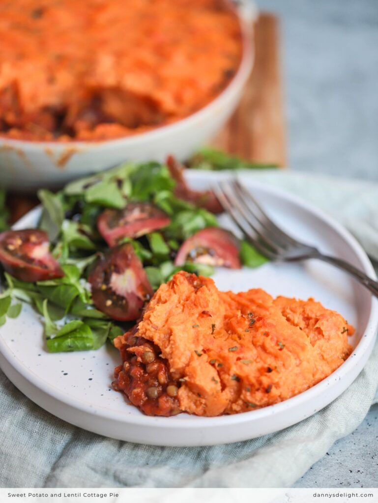 Sweet Potato and Lentil Cottage Pie