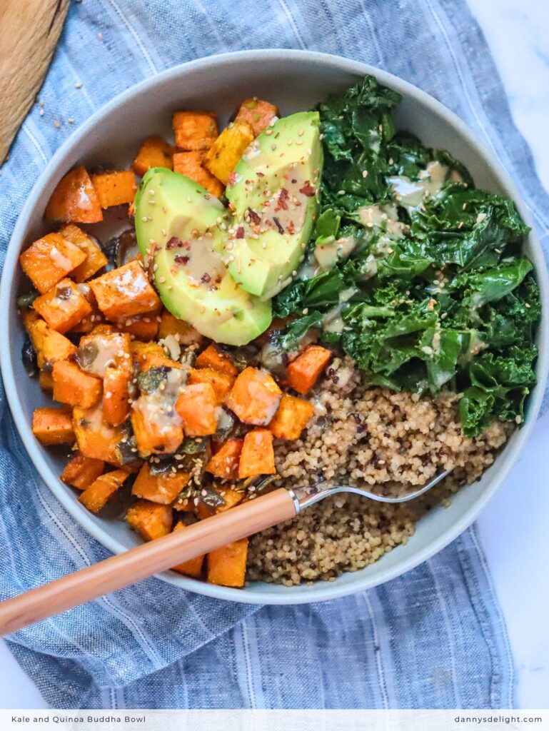 Kale and Quinoa Buddha Bowl