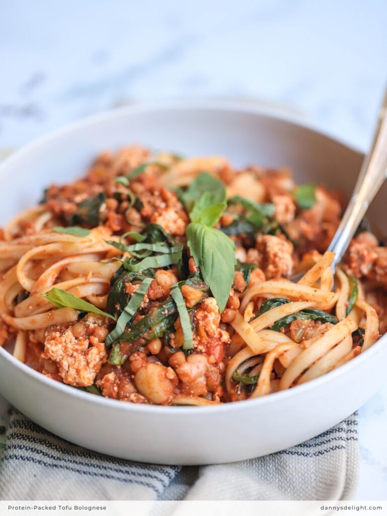 Protein-Packed Tofu Bolognese