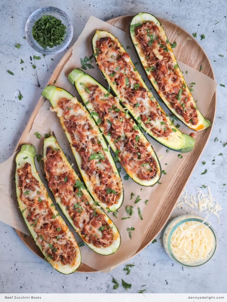 Beef Zucchini Boats