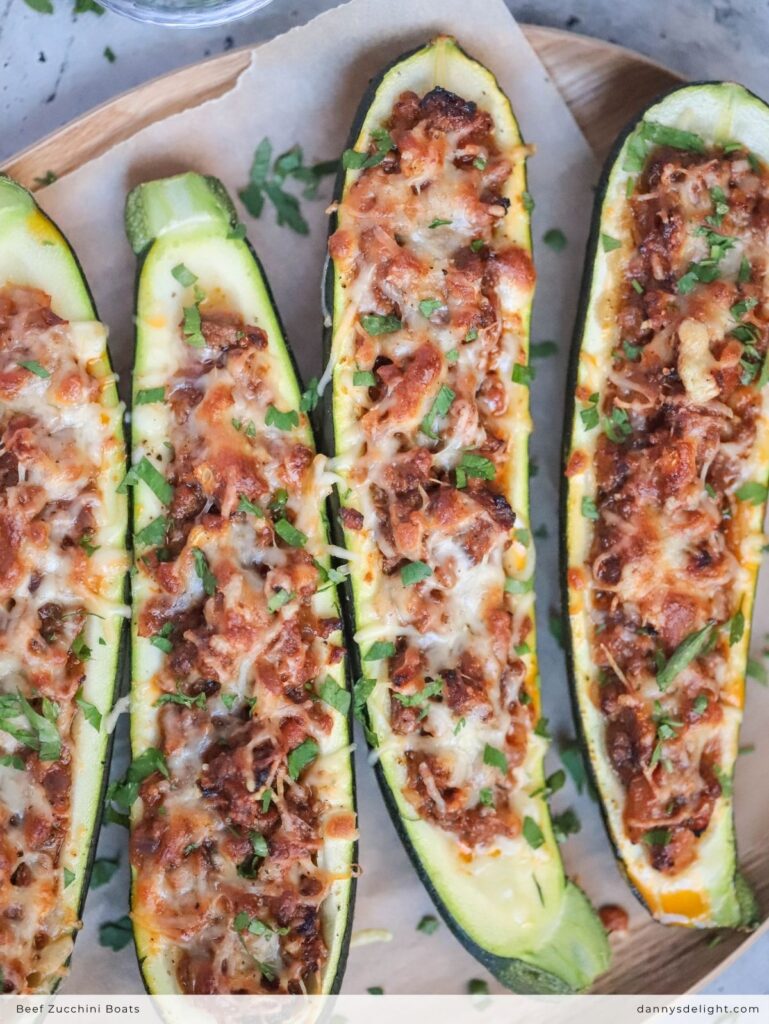 Beef Zucchini Boats