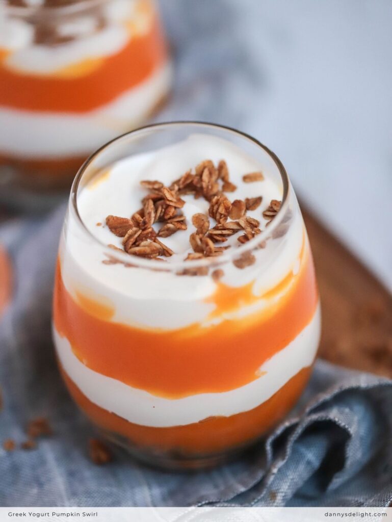 Greek Yogurt Pumpkin Swirl