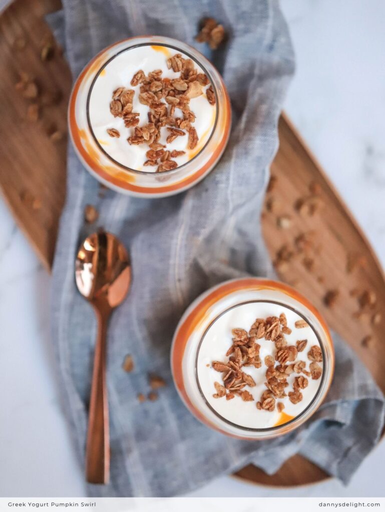 Greek Yogurt Pumpkin Swirl