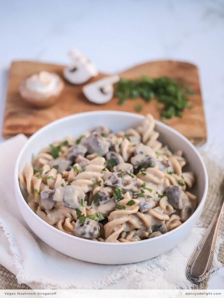 Vegan Mushroom Stroganoff