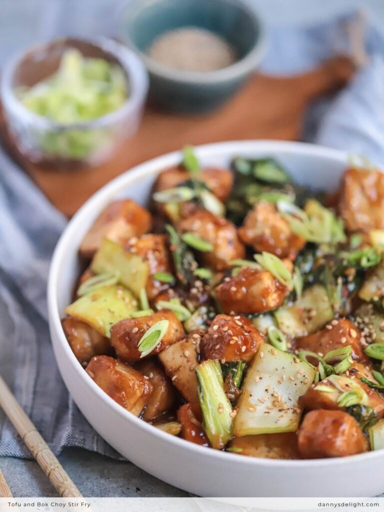 Tofu and Bok Choy Stir Fry